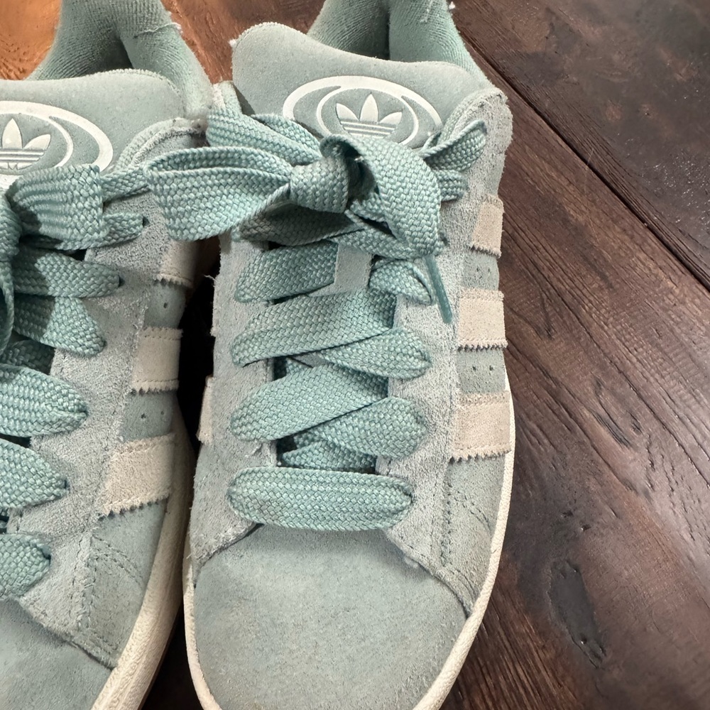 Adidas Pastel Blue Suede Campus Sneakers Size 8.5 - Picture 15 of 15